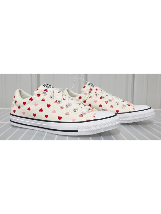 Converse Shoes - Converse All Star Street Ox Low Top Heart Print Sneakers Men's 9.5 Womens' 11.5